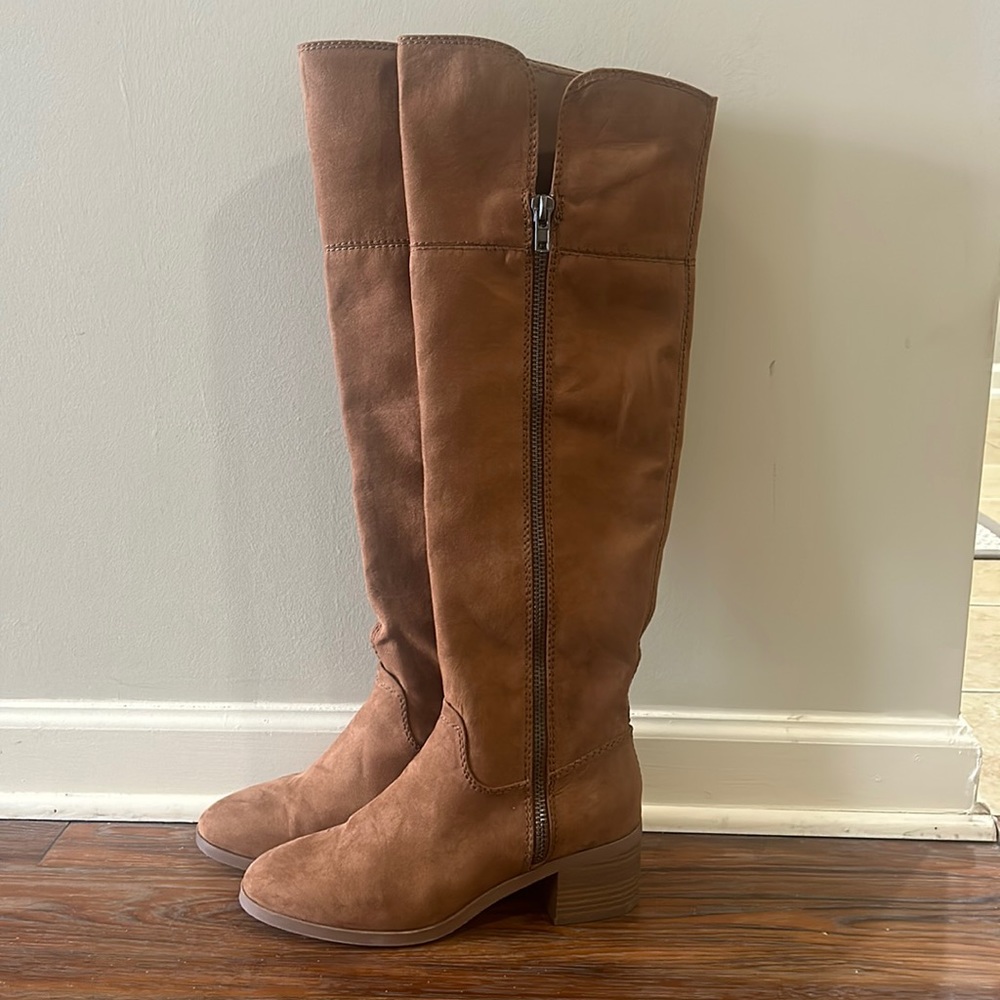 Suede over the knee boots